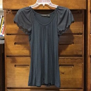 Deep Green / Gray Blouse